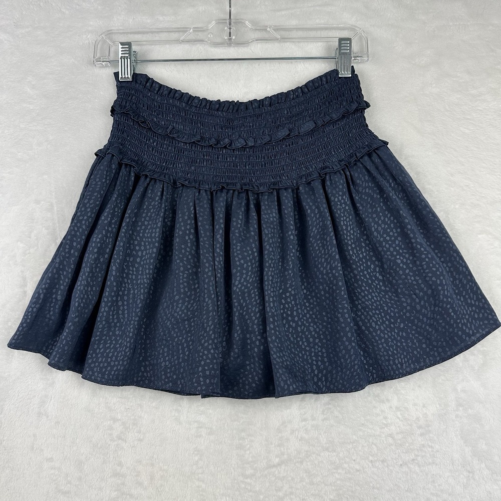 Mustard Seed Womens Black S Skort Skirt Animal Print High‎ Waist